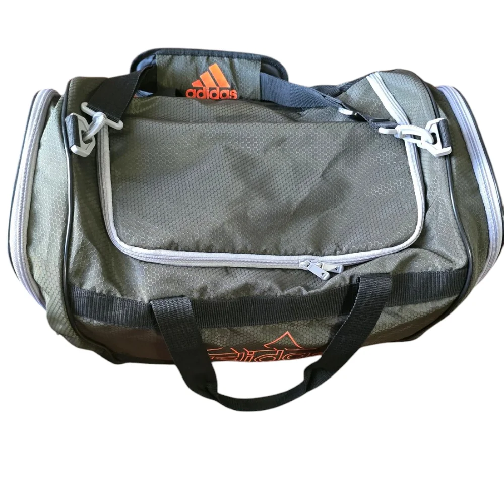 Adidas Green and Black Men's Duffel Bag